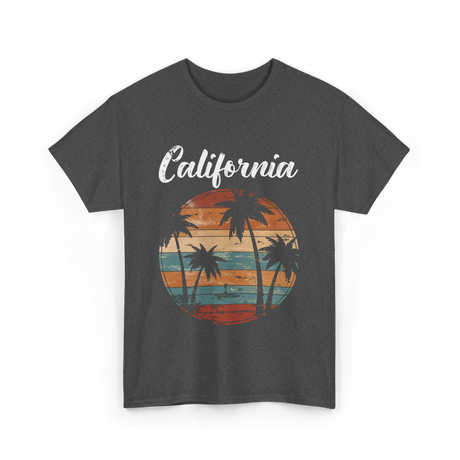 California Palm Trees Nature T-Shirt - Dark Heather