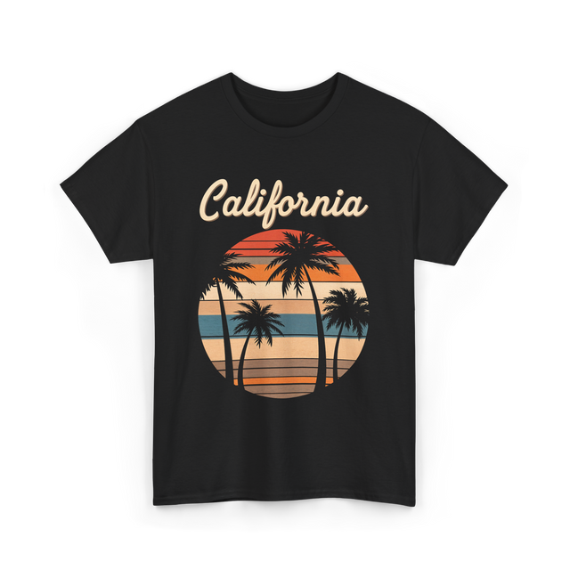 California Palm Trees T-Shirt - Black