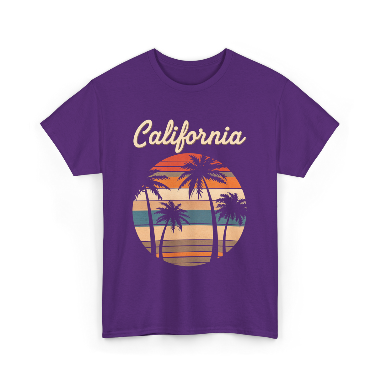 California Palm Trees T-Shirt - Purple