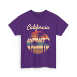 California Palm Trees T-Shirt - Purple