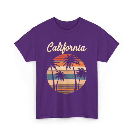 California Palm Trees T-Shirt - Purple