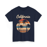 California Palm Trees T-Shirt - Navy