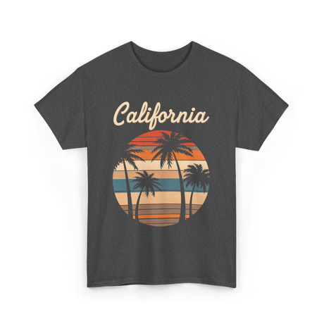 California Palm Trees T-Shirt - Dark Heather