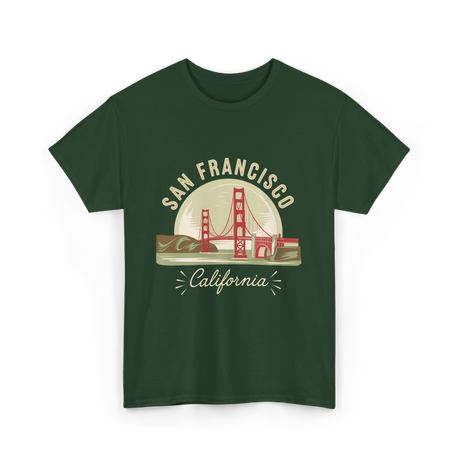 California T-Shirt - Forest Green