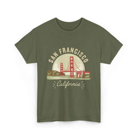 California T-Shirt - Military Green