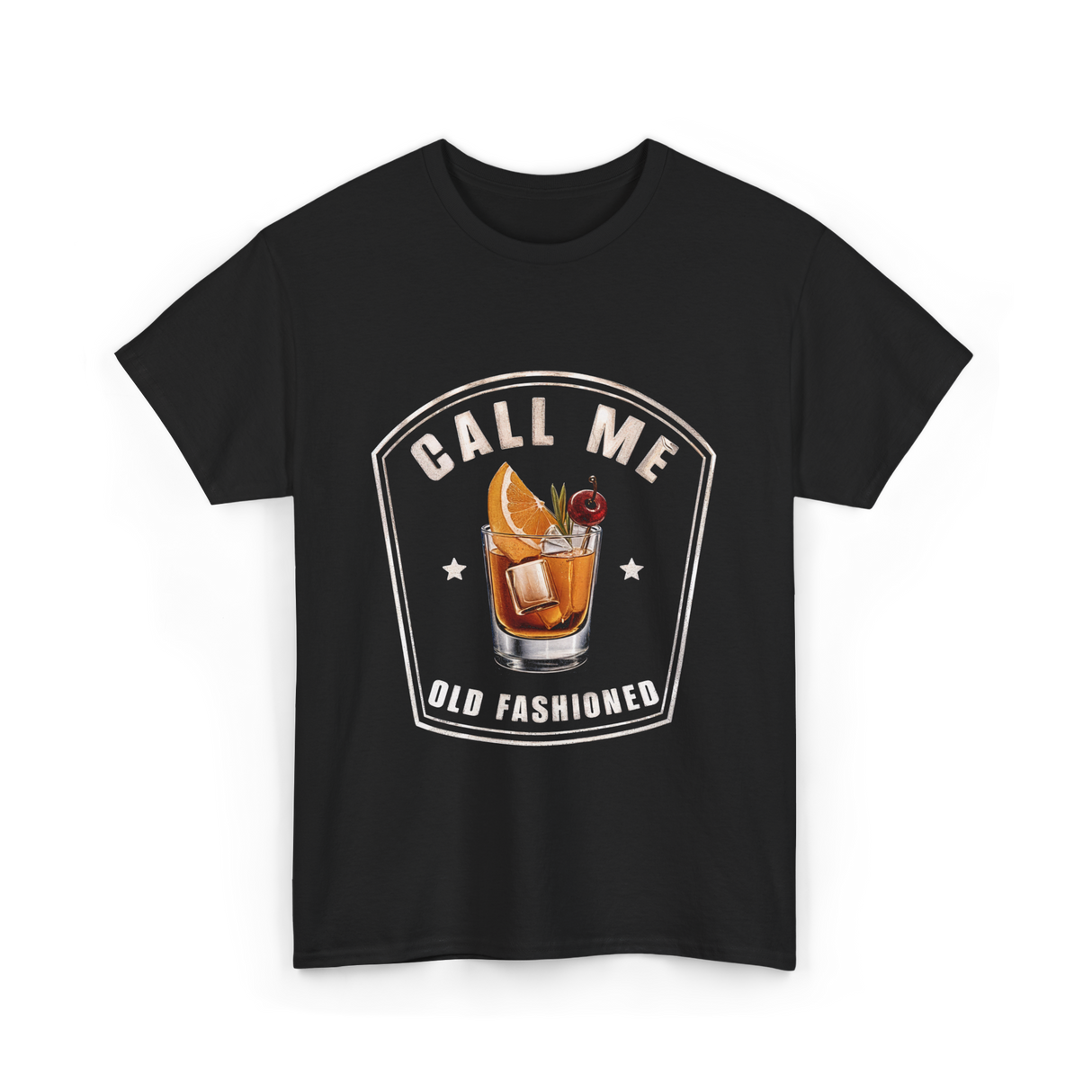 Call Me Old Fashioned Whiskey T-Shirt - Black