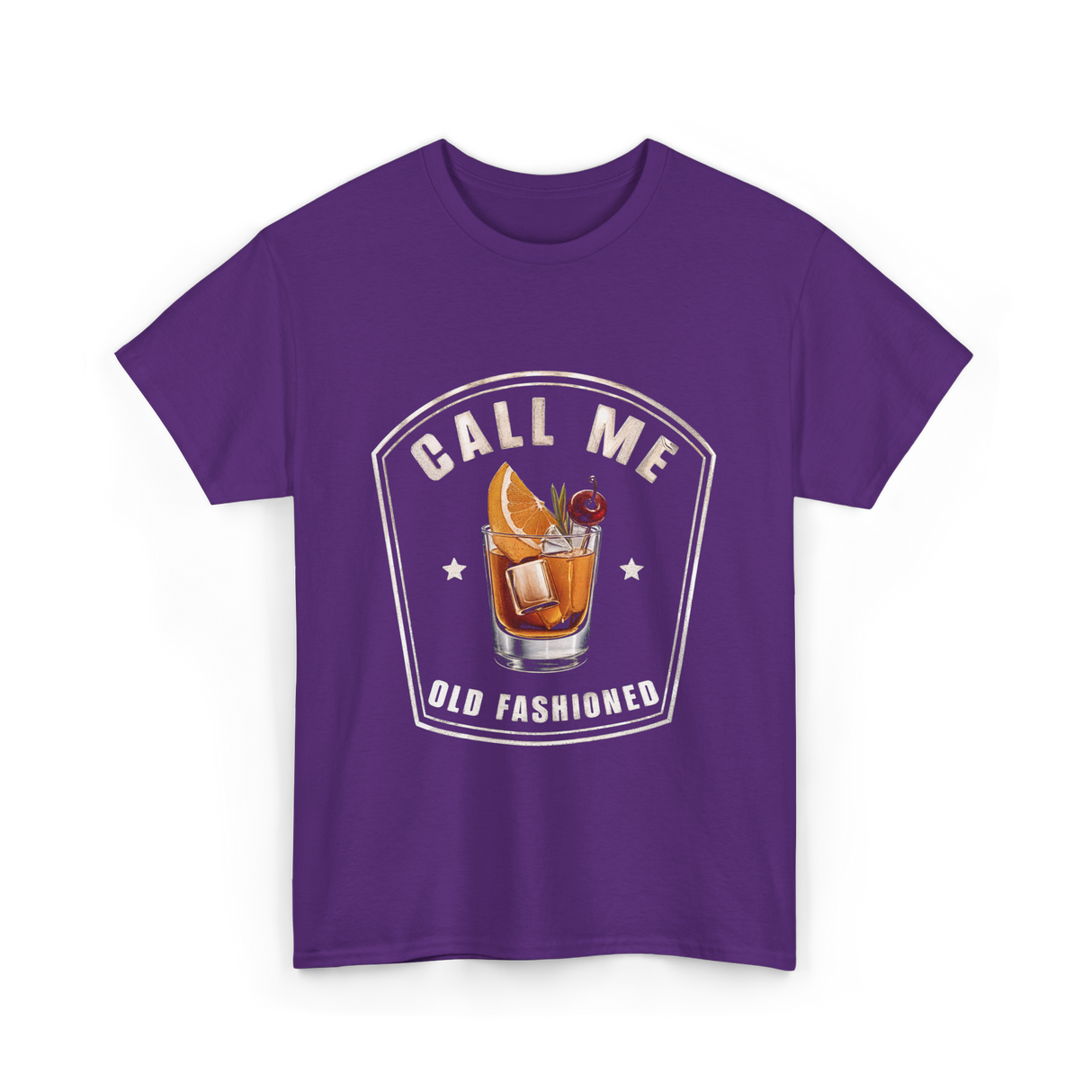 Call Me Old Fashioned Whiskey T-Shirt - Purple