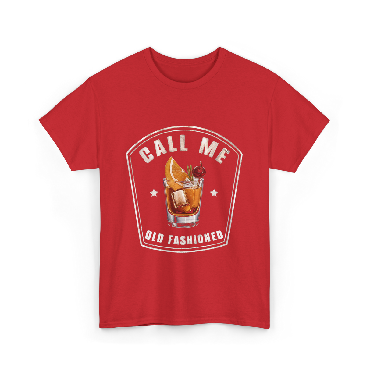 Call Me Old Fashioned Whiskey T-Shirt - Red