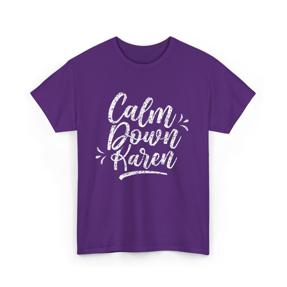 Calm Down Karen T-Shirt - Purple