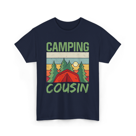 Camping Cousin Camping Outdoors T-Shirt - Navy