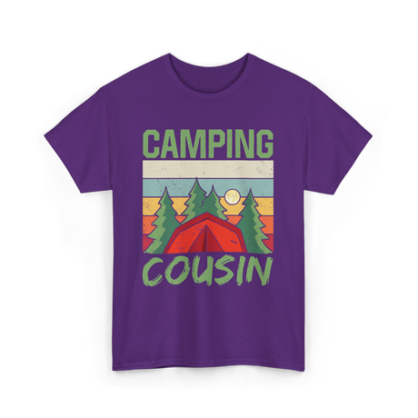 Camping Cousin Camping Outdoors T-Shirt - Purple