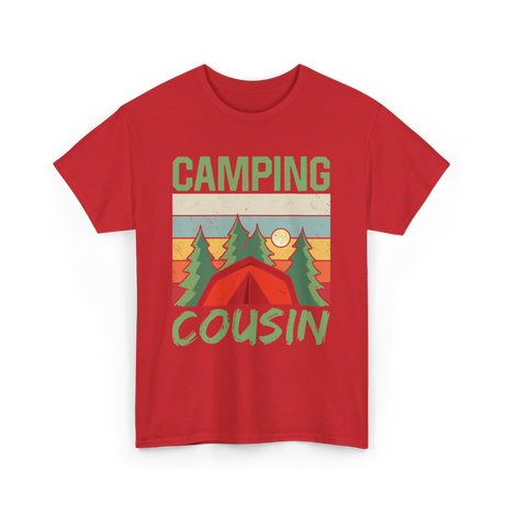 Camping Cousin Camping Outdoors T-Shirt - Red