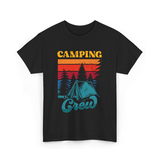 Camping Crew Campers Camping T-Shirt - Black