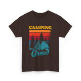 Camping Crew Campers Camping T-Shirt - Dark Chocolate