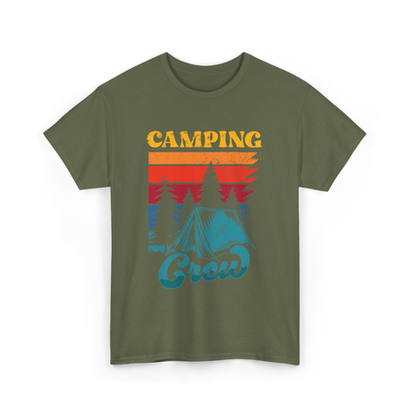 Camping Crew Campers Camping T-Shirt - Military Green