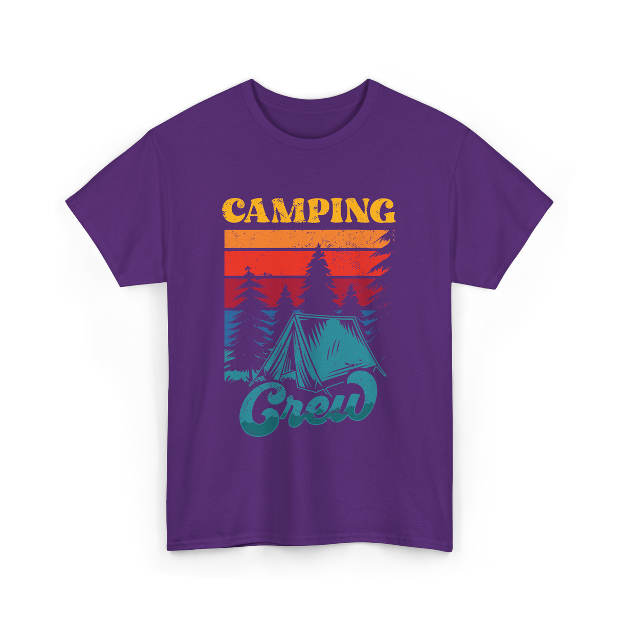 Camping Crew Campers Camping T-Shirt - Purple