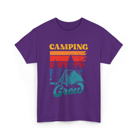 Camping Crew Campers Camping T-Shirt - Purple