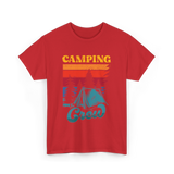 Camping Crew Campers Camping T-Shirt - Red