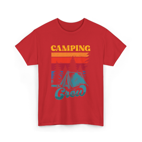 Camping Crew Campers Camping T-Shirt - Red