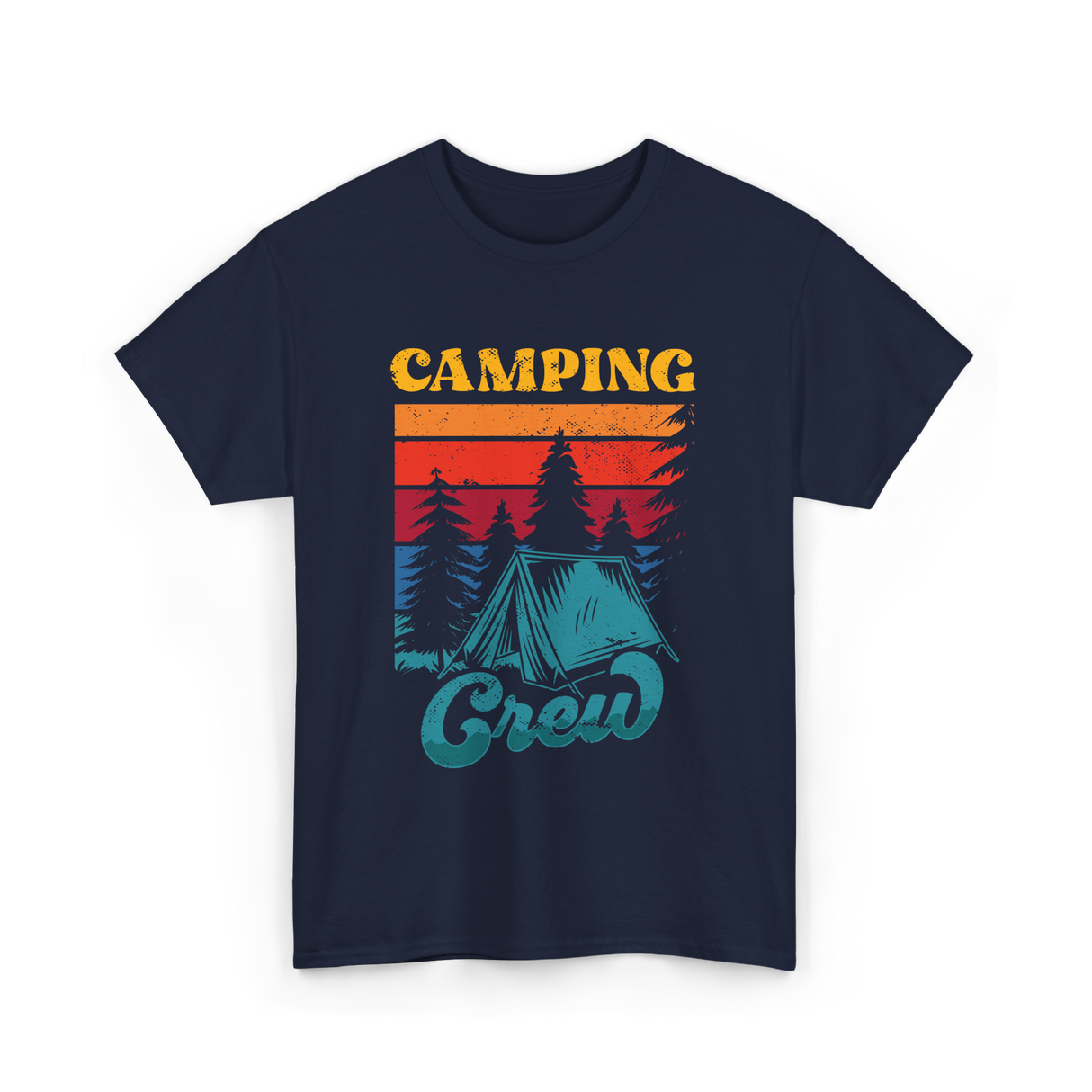 Camping Crew Campers Camping T-Shirt - Navy