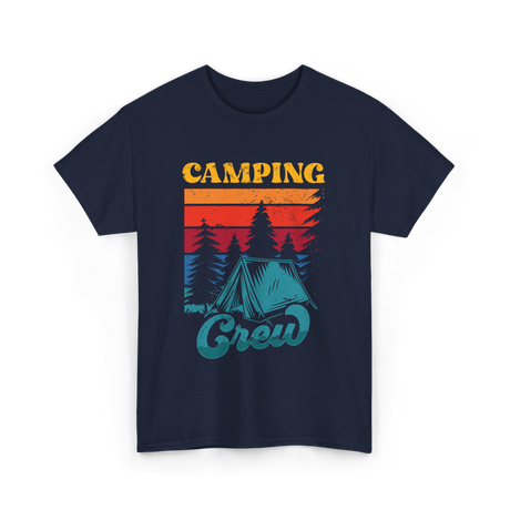 Camping Crew Campers Camping T-Shirt - Navy