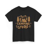 Camping Crew Camping Camper T-Shirt - Black