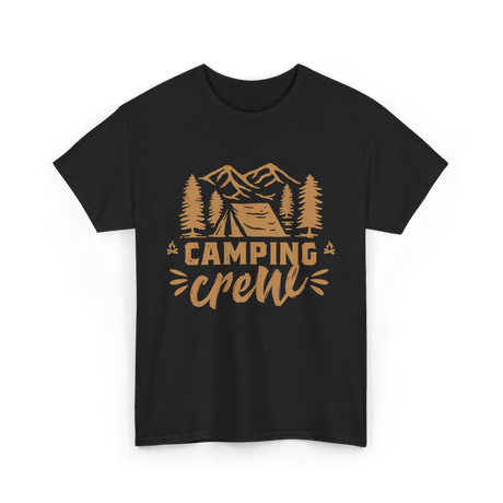 Camping Crew Camping Camper T-Shirt - Black