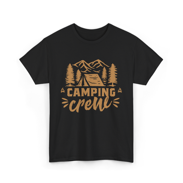 Camping Crew Camping Camper T-Shirt - Black