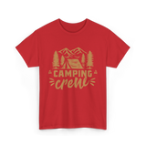 Camping Crew Camping Camper T-Shirt - Red