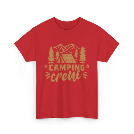 Camping Crew Camping Camper T-Shirt - Red