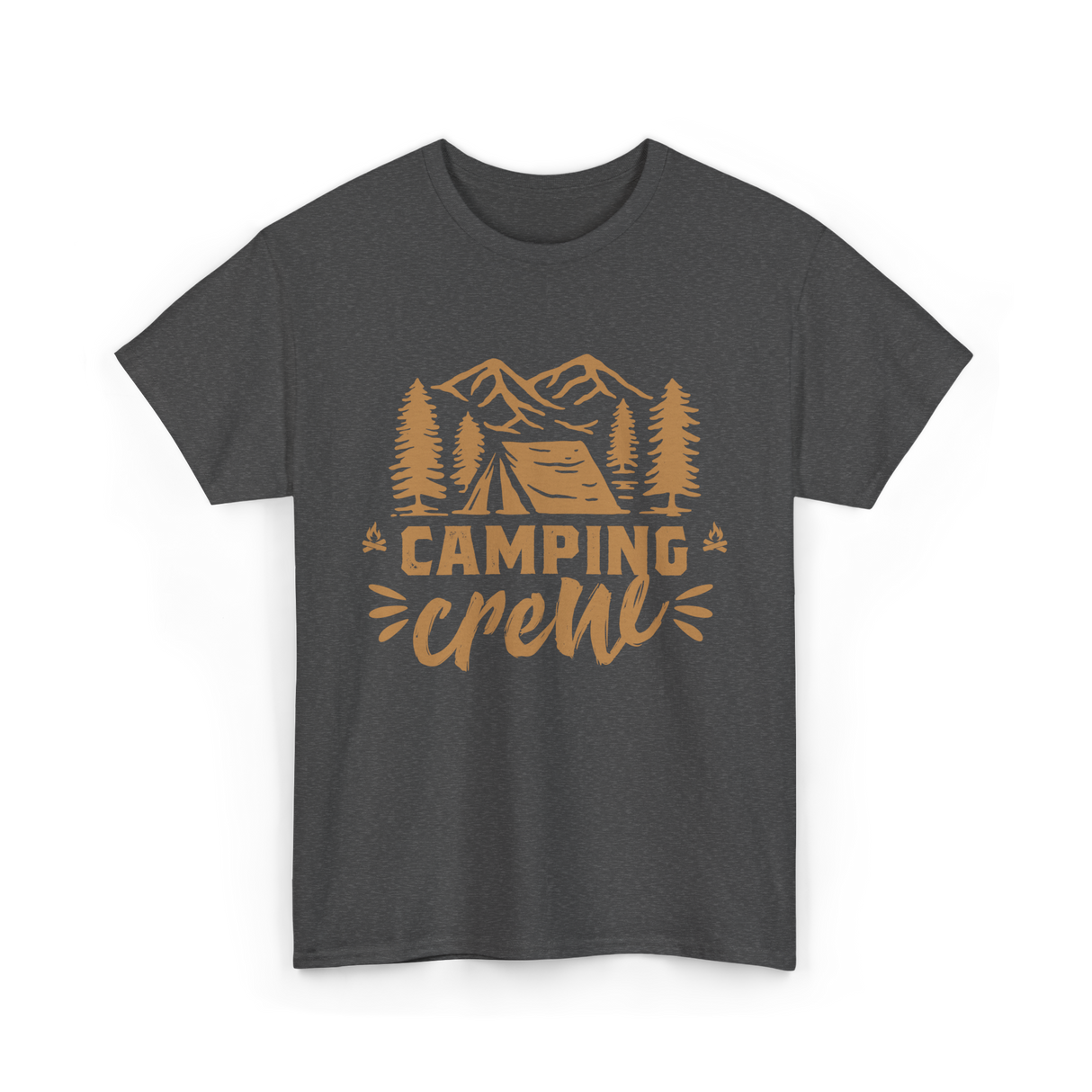 Camping Crew Camping Camper T-Shirt - Dark Heather