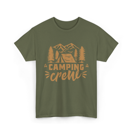 Camping Crew Camping Camper T-Shirt - Military Green