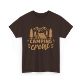 Camping Crew Camping Camper T-Shirt - Dark Chocolate