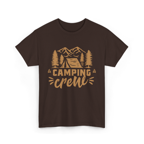 Camping Crew Camping Camper T-Shirt - Dark Chocolate