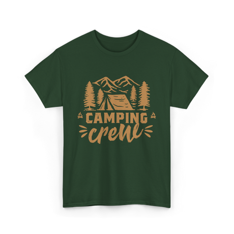 Camping Crew Camping Camper T-Shirt - Forest Green