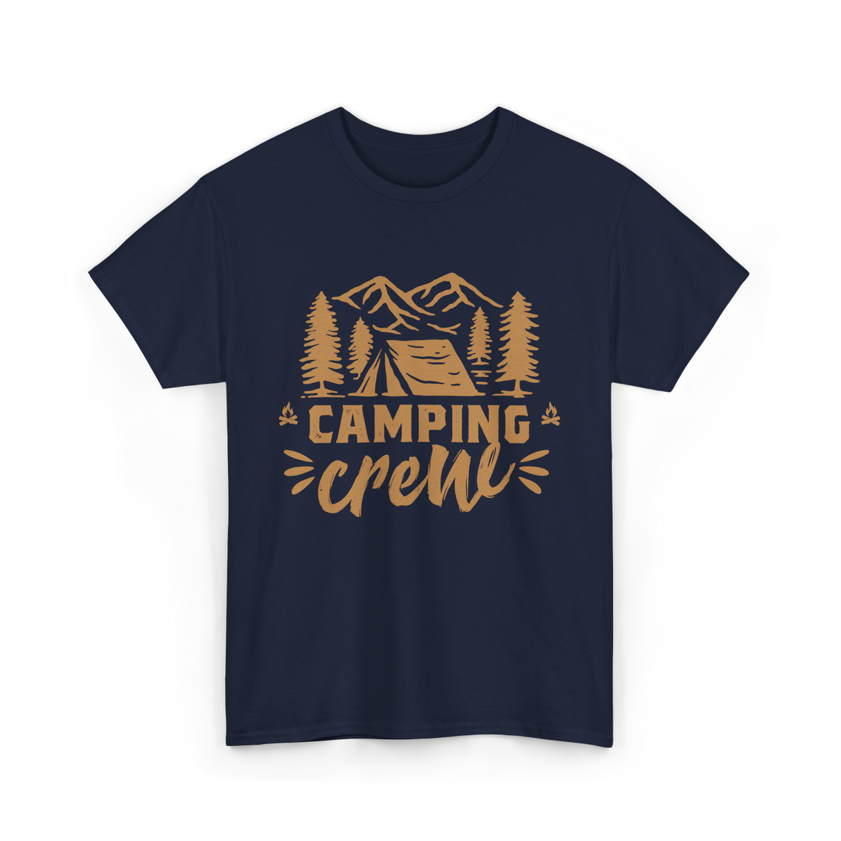 Camping Crew Camping Camper T-Shirt - Navy