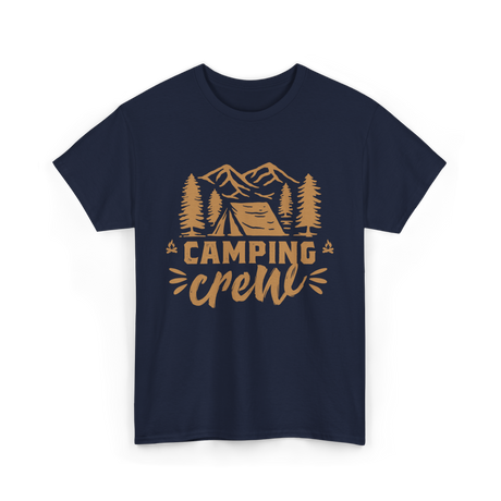 Camping Crew Camping Camper T-Shirt - Navy