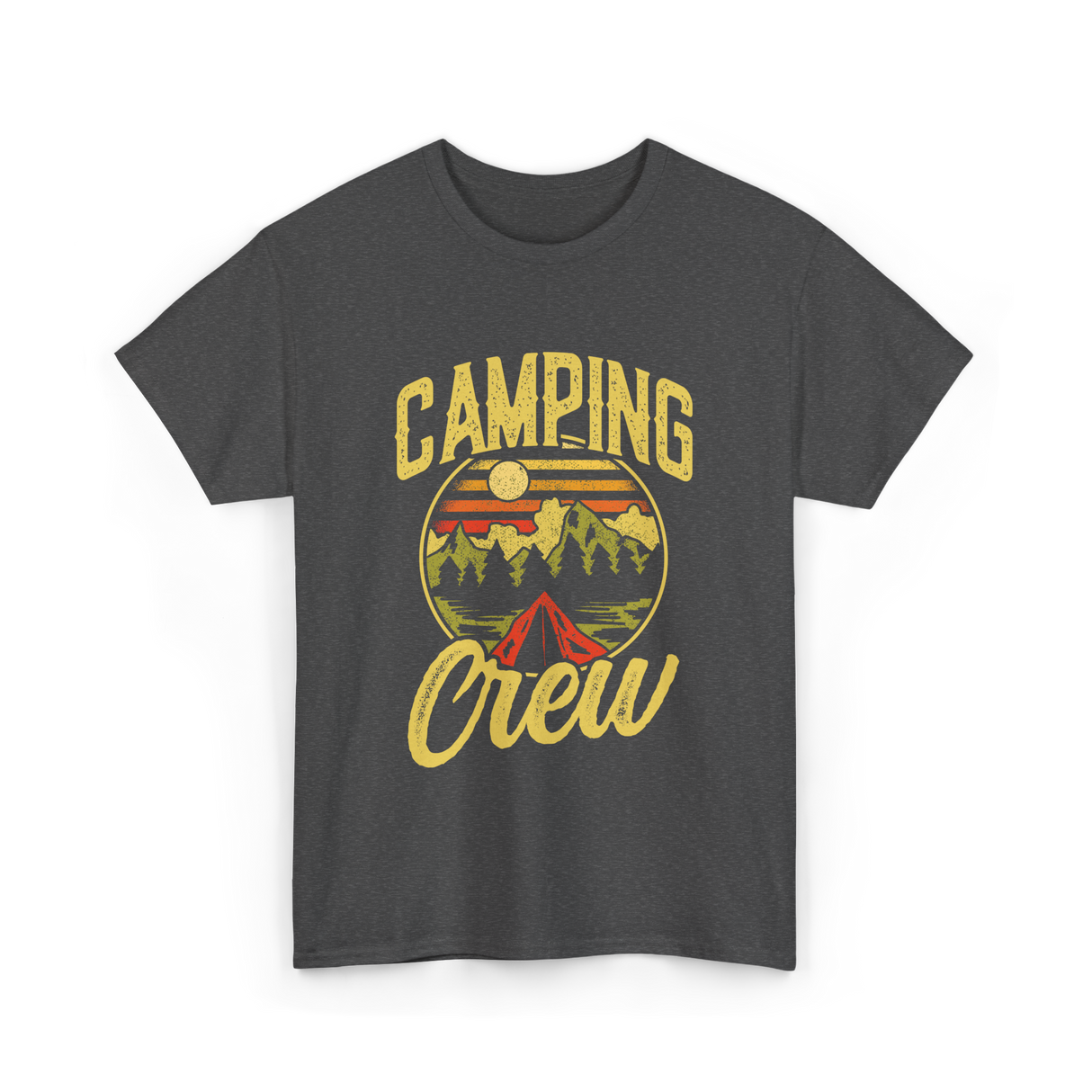 Camping Crew Campsite Camper T-Shirt - Dark Heather