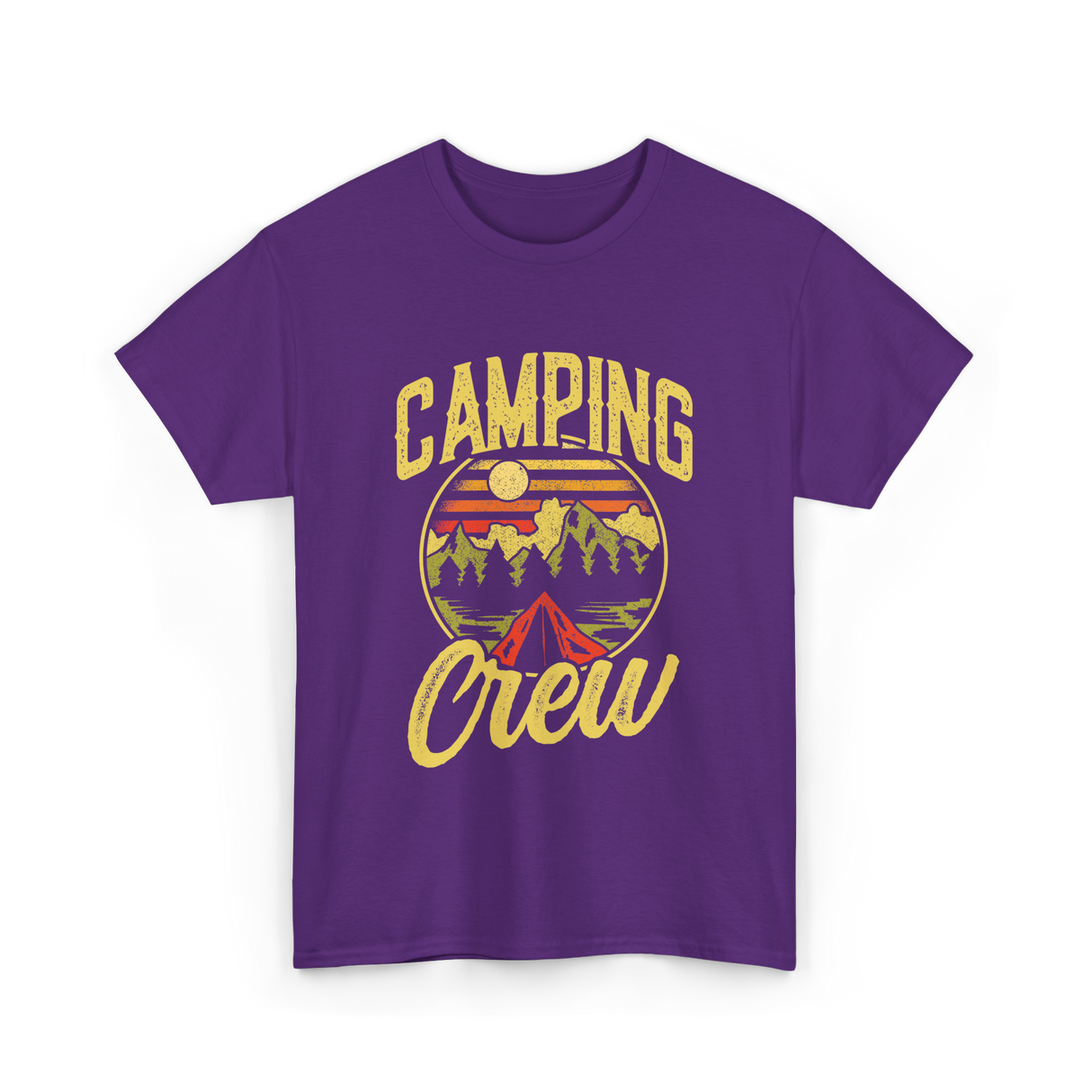 Camping Crew Campsite Camper T-Shirt - Purple