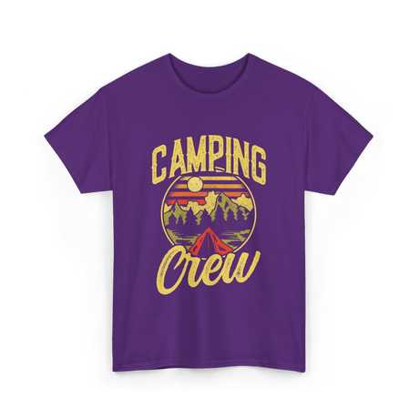 Camping Crew Campsite Camper T-Shirt - Purple