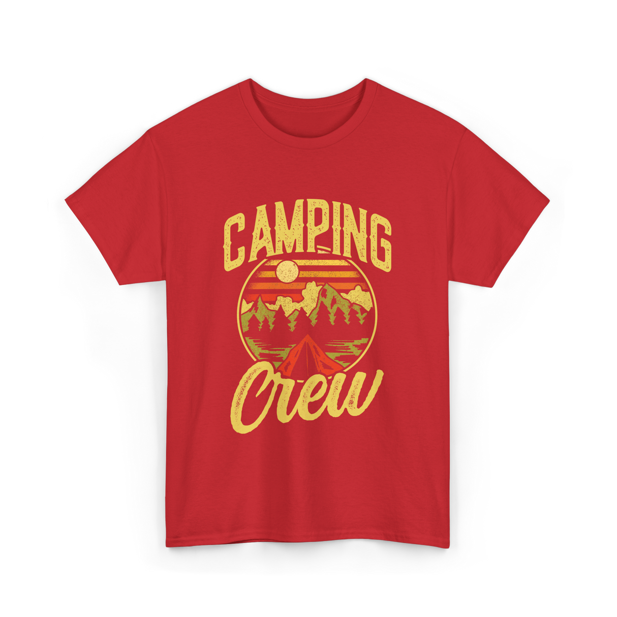 Camping Crew Campsite Camper T-Shirt - Red