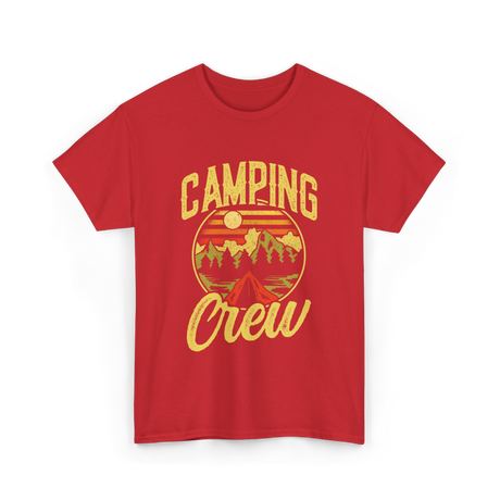 Camping Crew Campsite Camper T-Shirt - Red