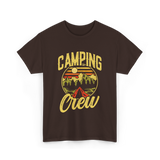 Camping Crew Campsite Camper T-Shirt - Dark Chocolate