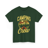 Camping Crew Campsite Camper T-Shirt - Forest Green