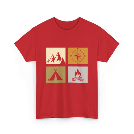 Camping T-Shirt - Red