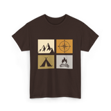 Camping T-Shirt - Dark Chocolate