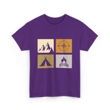 Camping T-Shirt - Purple