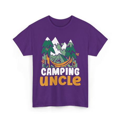 Camping Uncle Camper T-Shirt - Purple