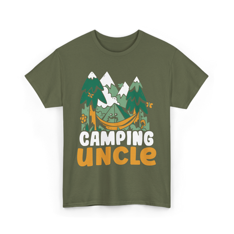 Camping Uncle Camper T-Shirt - Military Green