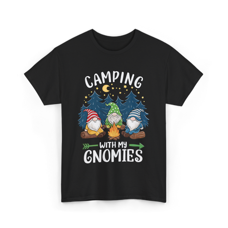 Camping with My Gnomies Gnome Adventure T-Shirt - Black